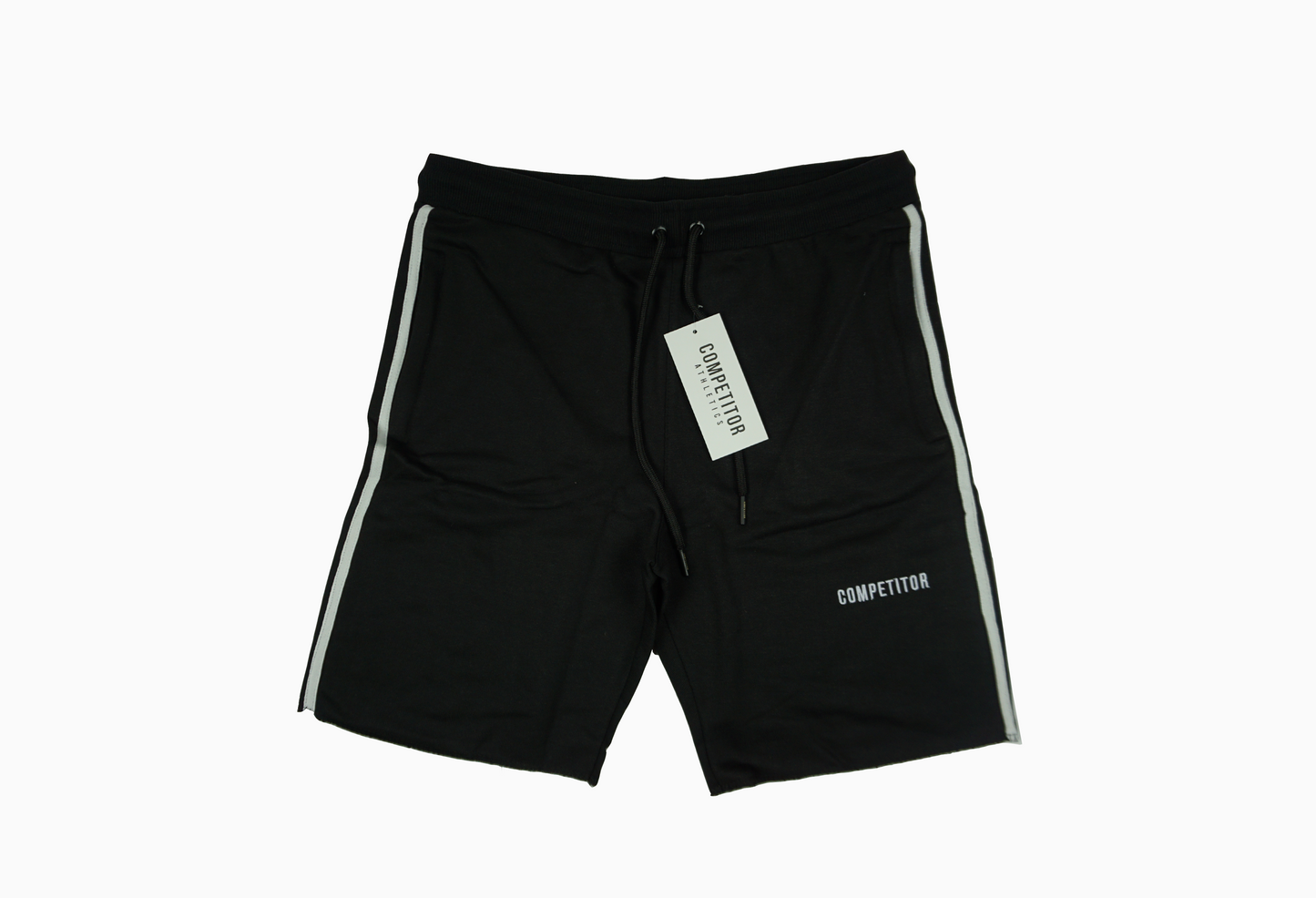 Hemmed Sweat Shorts (Stripe)