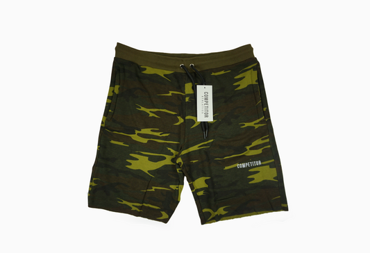Hemmed Sweat Shorts (Camo)
