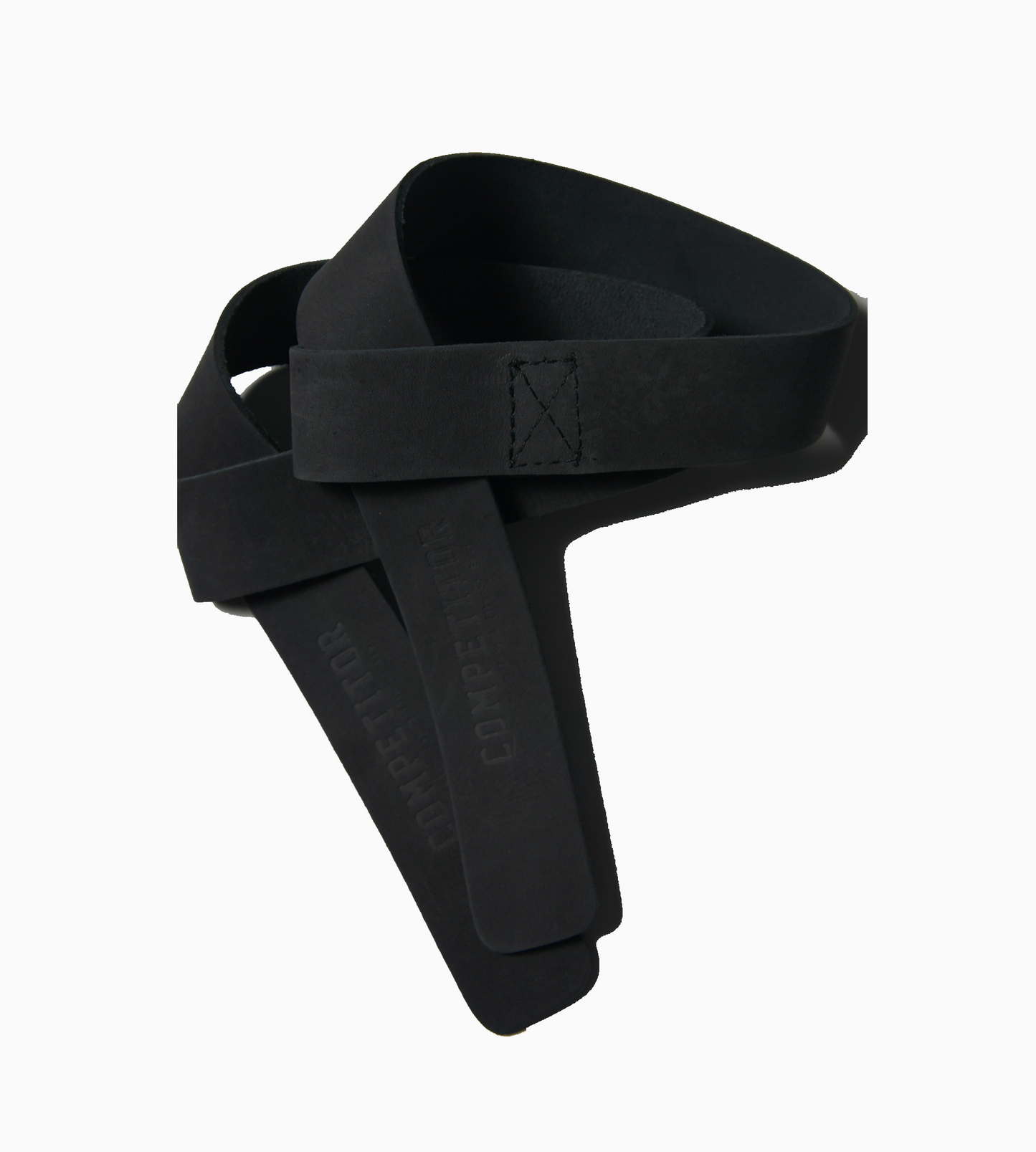 Leather Lifting Straps Black